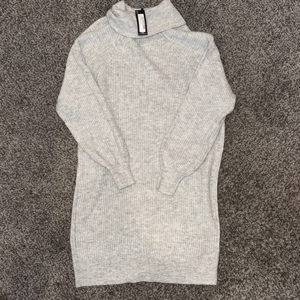Luxe Knit Roll Neck Jumper Dress